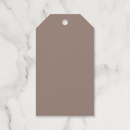 Warme stoffige Rozen achtergrond – Wedding Design Cadeaulabels (Achterkant)