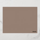 Warme stoffige Rozen achtergrond – Wedding Design Folie Uitnodiging Briefkaart (Achterkant)