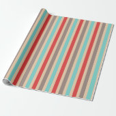 Warme Strepen  Cadeaupapier (Uitgerold)