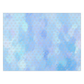 Warme, subtiele Joodse feeststerren op Wispy Blues Tafelkleed (Voorkant (Horizontaal))