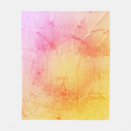 Warme Sunset Gradient Fleece Deken (Voorkant)