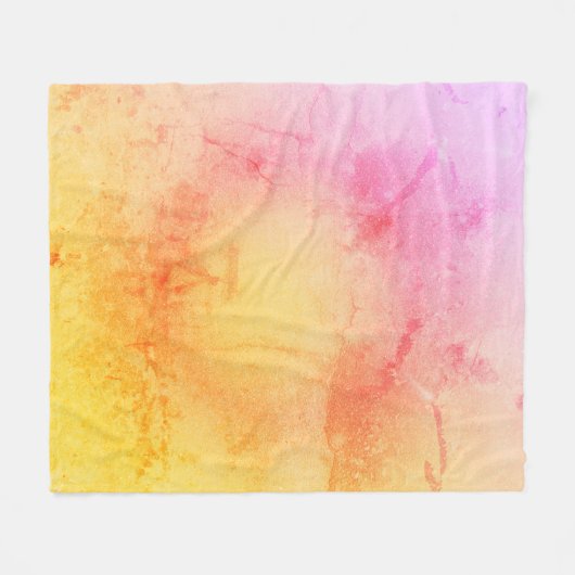 Warme Sunset Gradient Fleece Deken (Voorkant (Horizontaal))