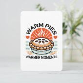 Warme taarten Warmer Moments – Gezellig Herfst Ont Bedankkaart (Staand voorkant)