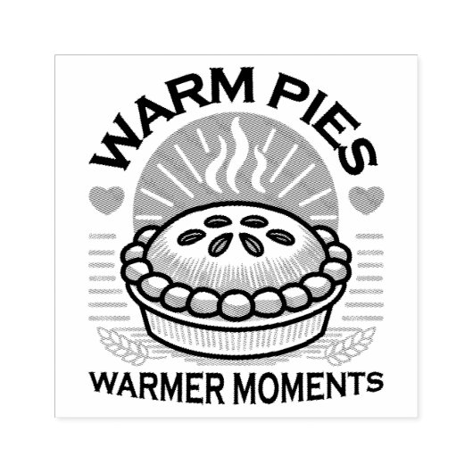 Warme taarten Warmer Moments – Gezellig Herfst Ont Rubberstempel (Afrduk)