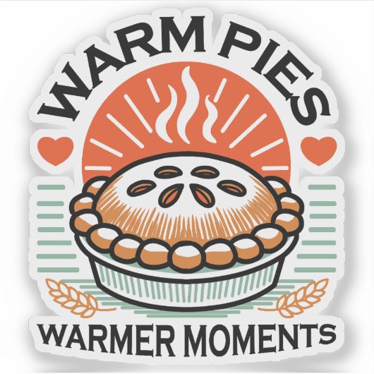 Warme taarten Warmer Moments – Gezellig Herfst Ont Sticker (Voorkant)