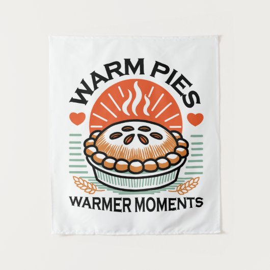 Warme taarten Warmer Moments – Gezellig Herfst Ont Wandkleed (Voorkant)