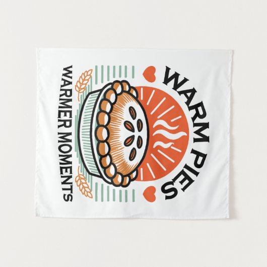 Warme taarten Warmer Moments – Gezellig Herfst Ont Wandkleed (Voorkant (horizontaal))