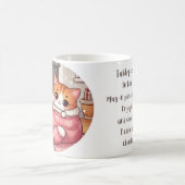 Warme Tabby Cat in een deken gedicht Koffie Mok (Center)