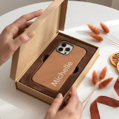 Warme Terracotta & Beige Esthetiek Aangepaste Naam Case-Mate iPhone Case