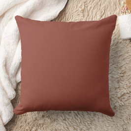 Warme Terracotta Effen Kleur Accent Worp Kussen