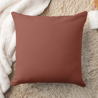 Warme Terracotta Effen Kleur Accent Worp Kussen