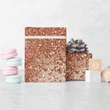 Warme Terracotta Gloed Beige Glitter Patroon