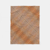 Warme Terracotta Houtstructuur Abstract Patroon Fl Fleece Deken (Voorkant)