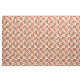 Warme Terracotta Patchwork Herfst Quilt Stof (Fat Quarter)