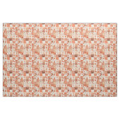 Warme Terracotta Patchwork Herfst Quilt Stof (Fat Quarter)