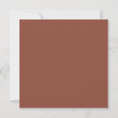 Warme Terracotta Trouwlied QR Save The Date (Achterkant)