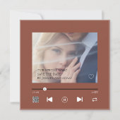Warme Terracotta Trouwlied QR Save The Date (Voorkant)