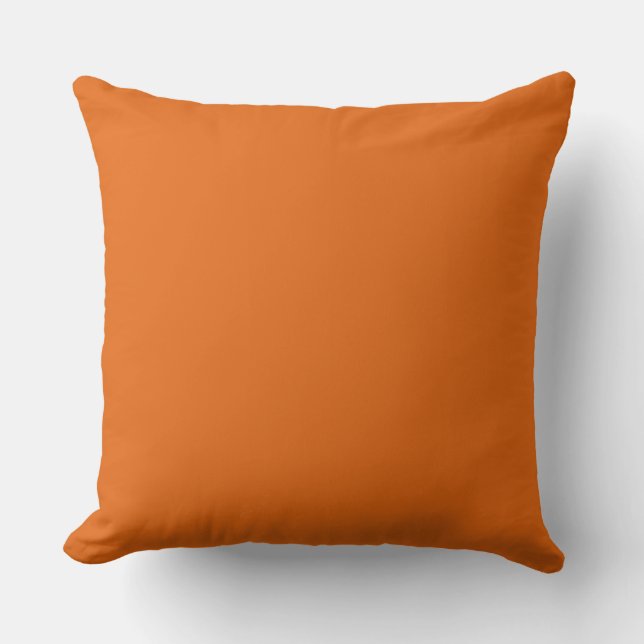 Warme Terracotta Worpkussen Kussen (Voorkant)