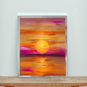 Warme tinten en rustige wateren poster