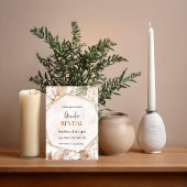 Warme Tone Pampas Boho Genderonthulling Uitnodigin Kaart