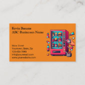 Warme Tonen Vending Machine Visitekaartje (Voorkant)