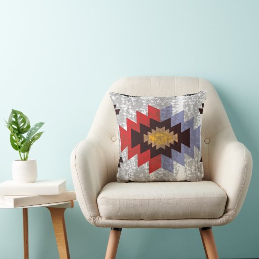 Warme tonen Zuidwestelijke Patroon Kussen (Stoel)