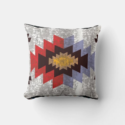 Warme tonen Zuidwestelijke Patroon Kussen (Voorkant)