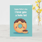 Warme Vaderdag Donut Kaart (Gele Bloem)