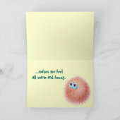 Warme vage gedachten aan jou kaart (Binnen)