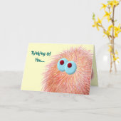 Warme vage gedachten aan jou kaart (Gele Bloem)