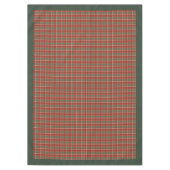 Warme vakantie in klassiek rood en groen geplakt o tafelkleed (Voorkant)