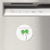 "Warme vakantiewensen" palmboom magneet (Insitu (Vaatwasser))