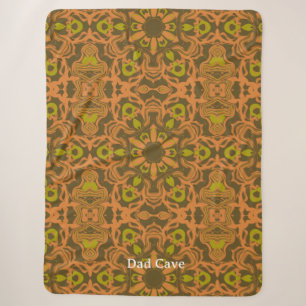 Warme Vibes Geometrische Mandala Kunst Sherpa Deken