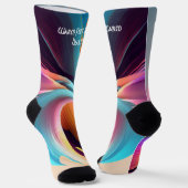 Warme voeten, warm hart! sokken (Gebogen)