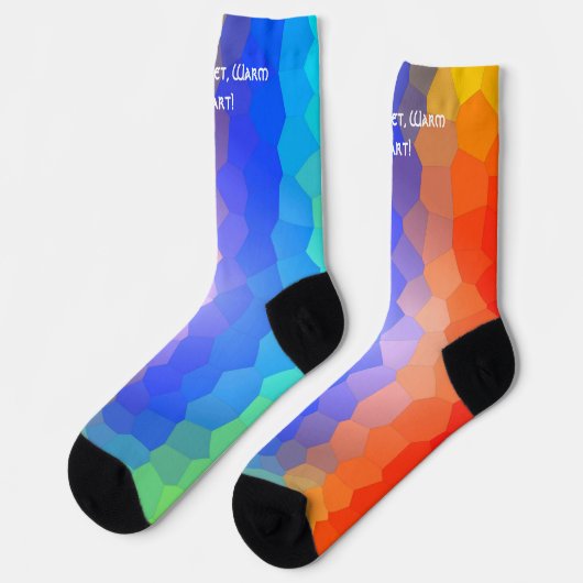 Warme voeten, warm hart! sokken (Links)