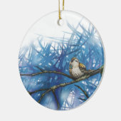 warme vogel keramisch ornament (Links)