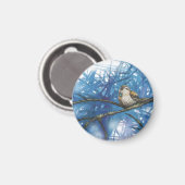 warme vogel magneet (Voorkant / Achterkant)