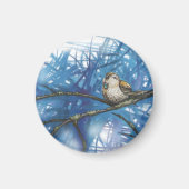 warme vogel magneet (Voorkant)