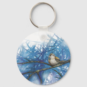 warme vogel sleutelhanger