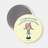 Warme vrienden! magneet (Voorkant / Achterkant)