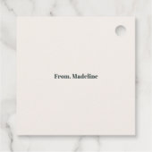 Warme waterverf dennenboom vakantie feestuitnodigi bedankjes labels (Achterkant)