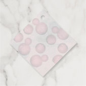 Warme waterverf vakantie kerstfeestuitnodiging bedankjes labels (Achterkant)