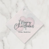 Warme waterverf vakantie kerstfeestuitnodiging bedankjes labels (Voorkant)