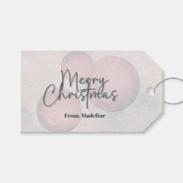 Warme waterverf vakantie kerstfeestuitnodiging cadeaulabel