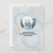 Warme waterverf vakantie kerstfeestuitnodiging kaart (Achterkant)