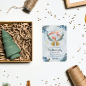 Warme waterverf vakantie kerstfeestuitnodiging kaart