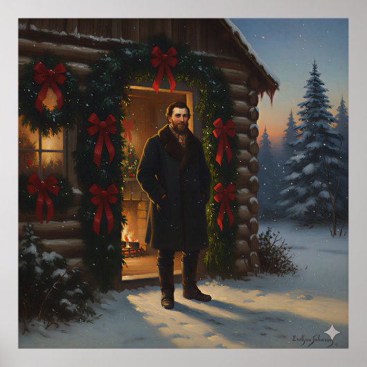 Warme Welkom: Eastman Johnson Holiday Glow Poster (Voorkant)