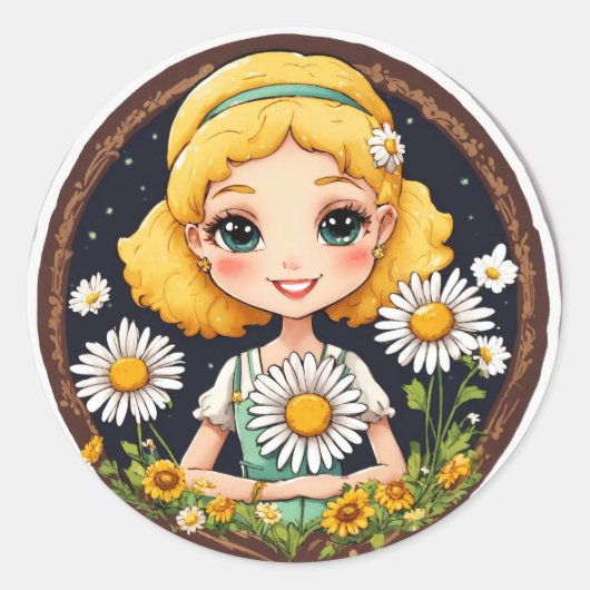 Warme Welkom! Ronde Sticker (Voorkant)
