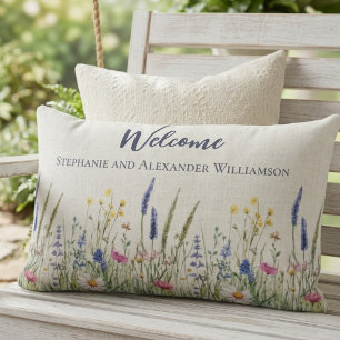 Warme Welkom Weide Bloemige Housewarming Kussen