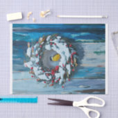 Warme Welkom, Winter Krans en Vogel Tissuepapier (Craft)